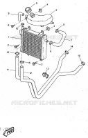 RADIATEUR / DURITES pour Yamaha YQ50 de 1997