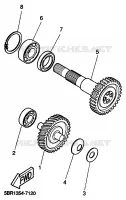 TRANSMISSION pour Yamaha YQ50 de 1999