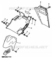GARDE BOUE pour Yamaha YQ50 de 1999