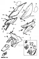 COUVERCLE LATERAL pour Yamaha YQ50 de 1999
