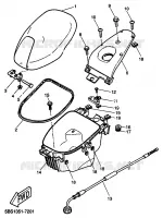 SELLE / PORTE BAGAGES pour Yamaha YQ50 de 1999
