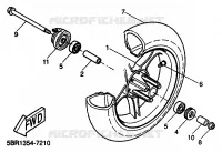 ROUE AVANT pour Yamaha YQ50 de 1999