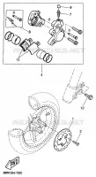 ROUE AVANT / ETRIER DE FREIN pour Yamaha YQ50 de 1999