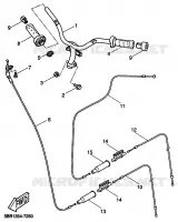 GUIDON ET CABLES pour Yamaha YQ50 de 1999
