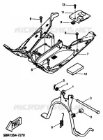 BEQUILLE / REPOSE PIEDS pour Yamaha YQ50 de 1999