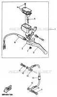 MAITRE CYLINDRE DE FREIN AR pour Yamaha YQ50 de 1999