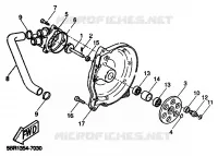 POMPE A EAU / DURITES pour Yamaha YQ50 de 1999
