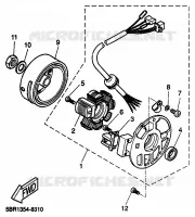 ALLUMAGE pour Yamaha YQ50 de 1999