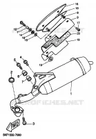 ECHAPPEMENT pour Yamaha YQ50 de 1999