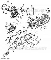 CARTER MOTEUR pour Yamaha YQ50 de 1999