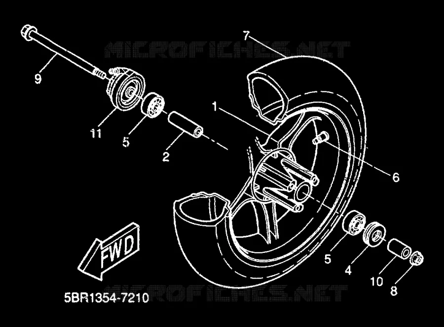 ROUE AVANT Yamaha SCOOTER 50 2000 AEROX  YQ50