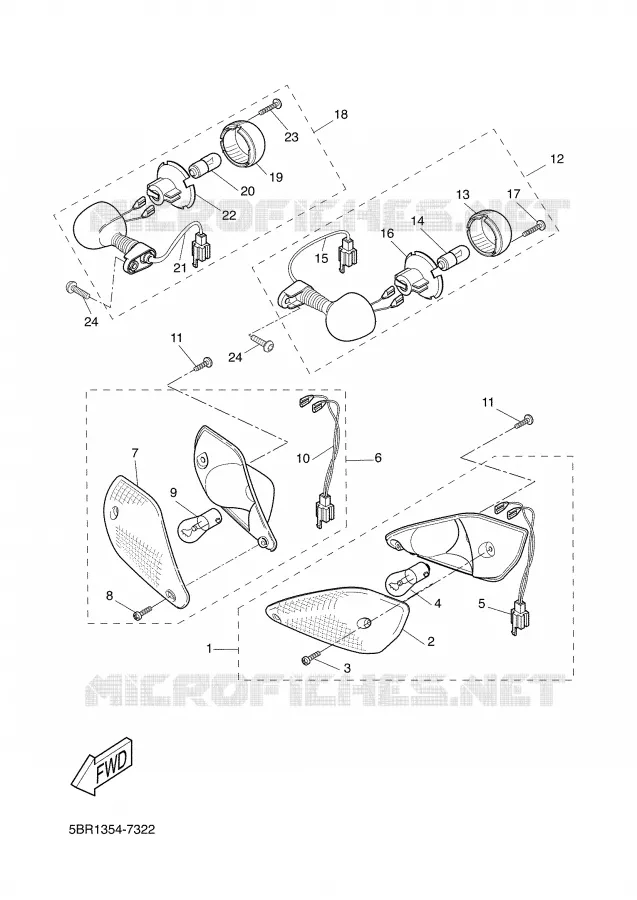 CLIGNOTANT Yamaha SCOOTER 50 2001 NITRO  YQ50L