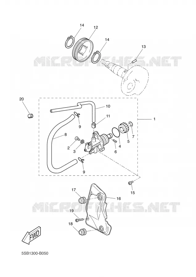POMPE A HUILE Yamaha SCOOTER 50 2003 AEROX  YQ50L