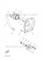 POMPE A EAU / DURITES pour Yamaha YQ50 de 2005