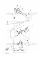 POMPE A HUILE pour Yamaha YQ50 de 2005