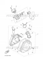 ECHAPPEMENT 2 pour Yamaha YQ50 de 2005