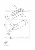 ECHAPPEMENT 2 pour Yamaha YQ50 de 2005