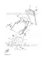 GARDE BOUE AVANT pour Yamaha YQ50 de 2005