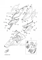COUVERCLE LATERAL pour Yamaha YQ50 de 2005