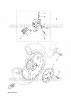 ETRIER DE FREIN AVANT pour Yamaha YQ50 de 2005