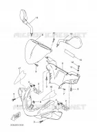 CARENAGES 1  pour Yamaha YQ50 de 2005