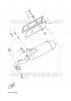 ECHAPPEMENT 2 pour Yamaha YQ50 de 2005