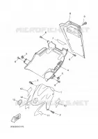 GARDE BOUE AVANT pour Yamaha YQ50 de 2005