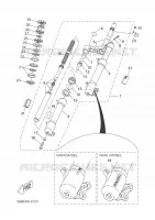 FOURCHE pour Yamaha YQ50 de 2005