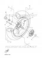 ROUE ARRIERE pour Yamaha YQ50 de 2005