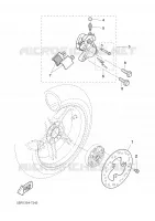 ETRIER DE FREIN ARRIERE pour Yamaha YQ50 de 2005