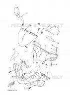 CARENAGES 1  pour Yamaha YQ50 de 2005