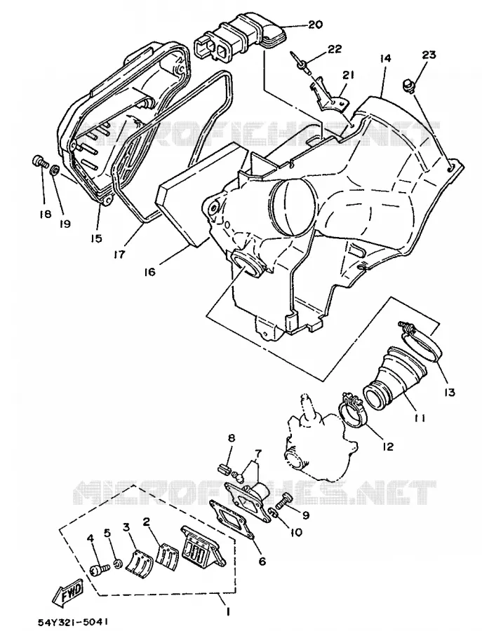 ADMISSION Yamaha MOTO 50 1988 DTMX  DT50MX