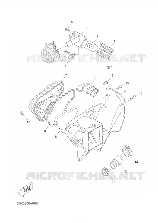 ADMISSION Yamaha MOTO 50 2002 DT SM  DT50RSM