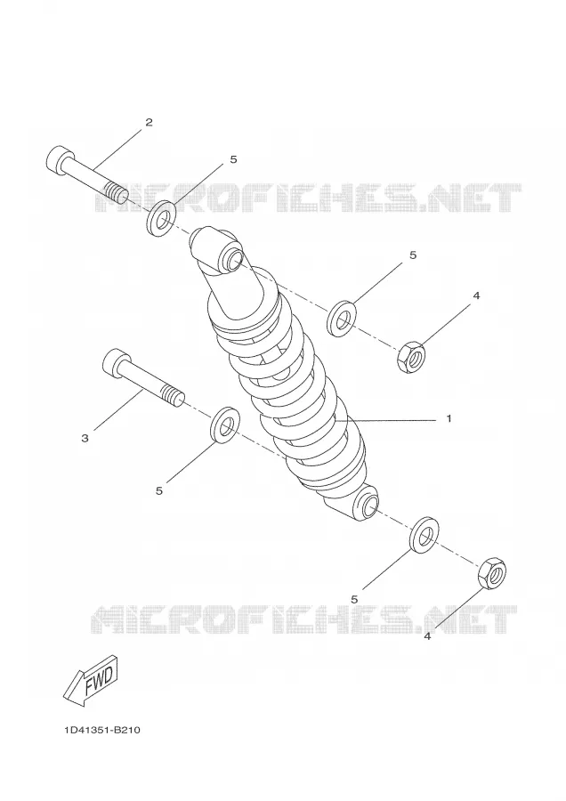 BRAS OSCILLANT / AMORTISSEUR Yamaha MOTO 50 2006 DTR  DT50RSM