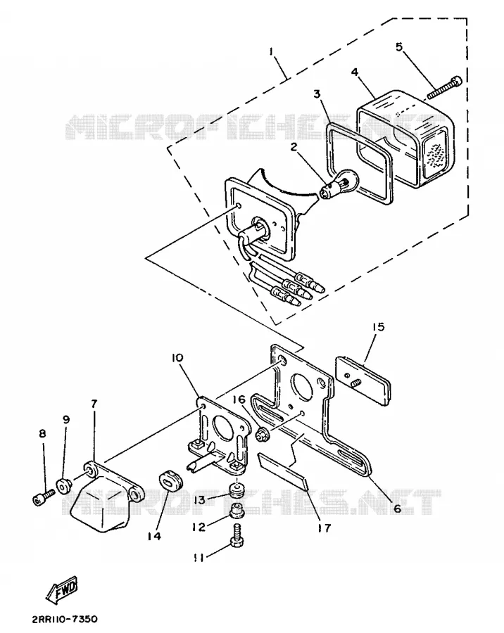 FEU ARRIERE Yamaha MOTO 50 1987 MINIMOTO  YSR50