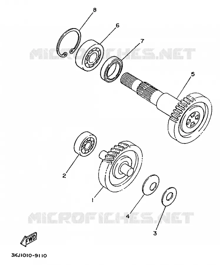 TRANSMISSION Yamaha SCOOTER 50 1998 Autres modeles  YV50