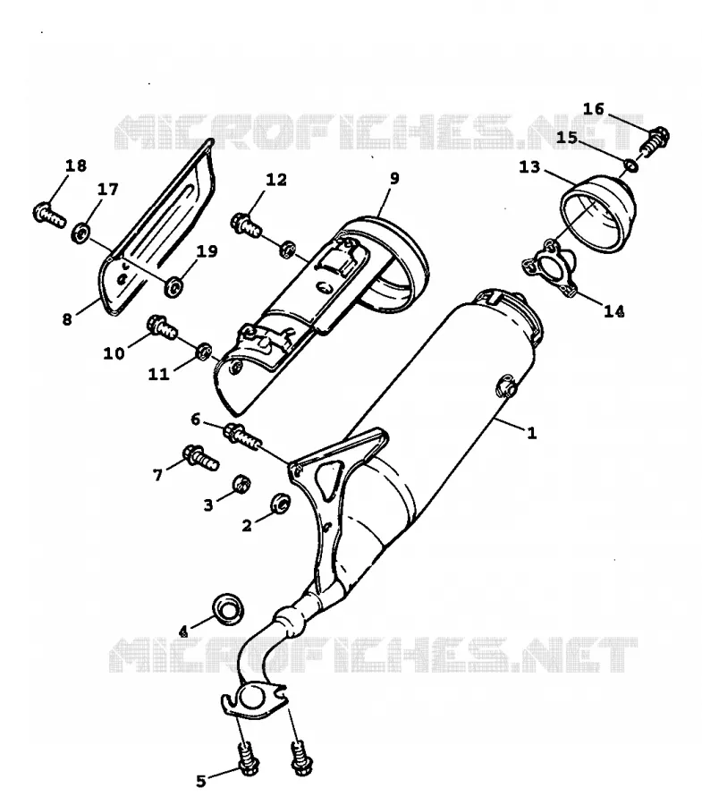 ECHAPPEMENT Yamaha SCOOTER 100 1999 BWS  YW100E