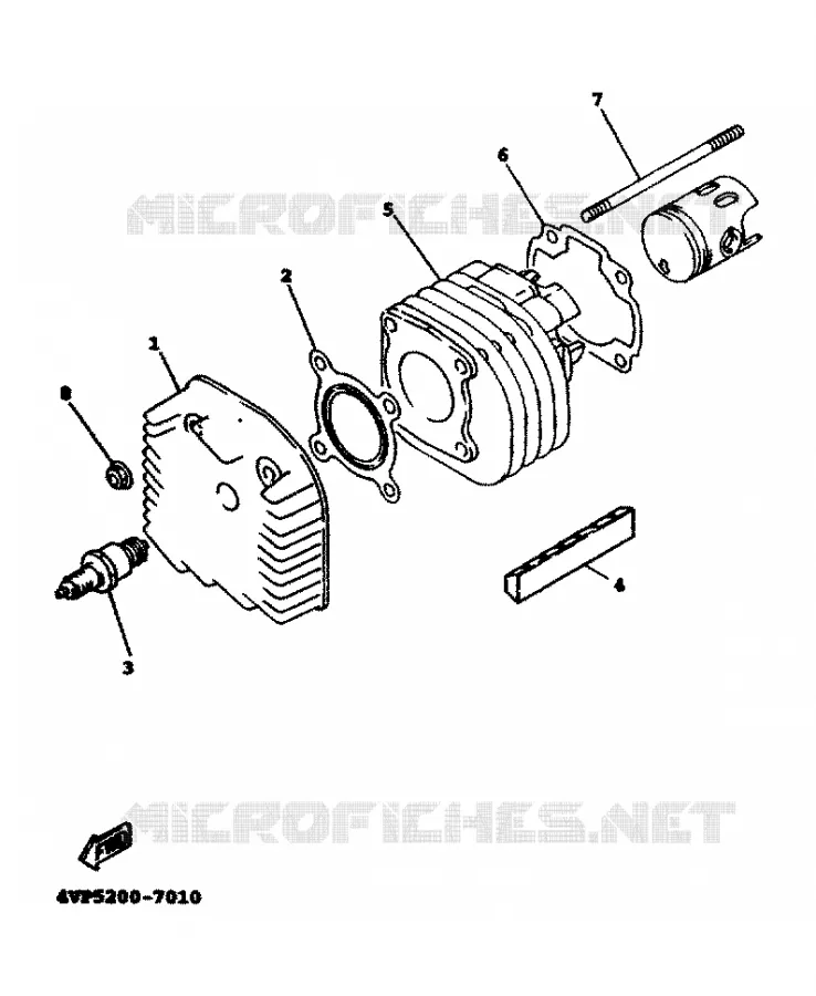 CYLINDRE Yamaha SCOOTER 100 2000 BOOSTER  YW100T
