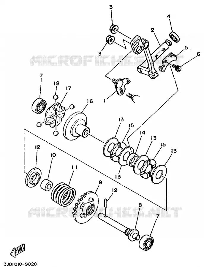 VALVE D'ECHAPPEMENT Yamaha MOTO 125 1989 YZ  YZ125