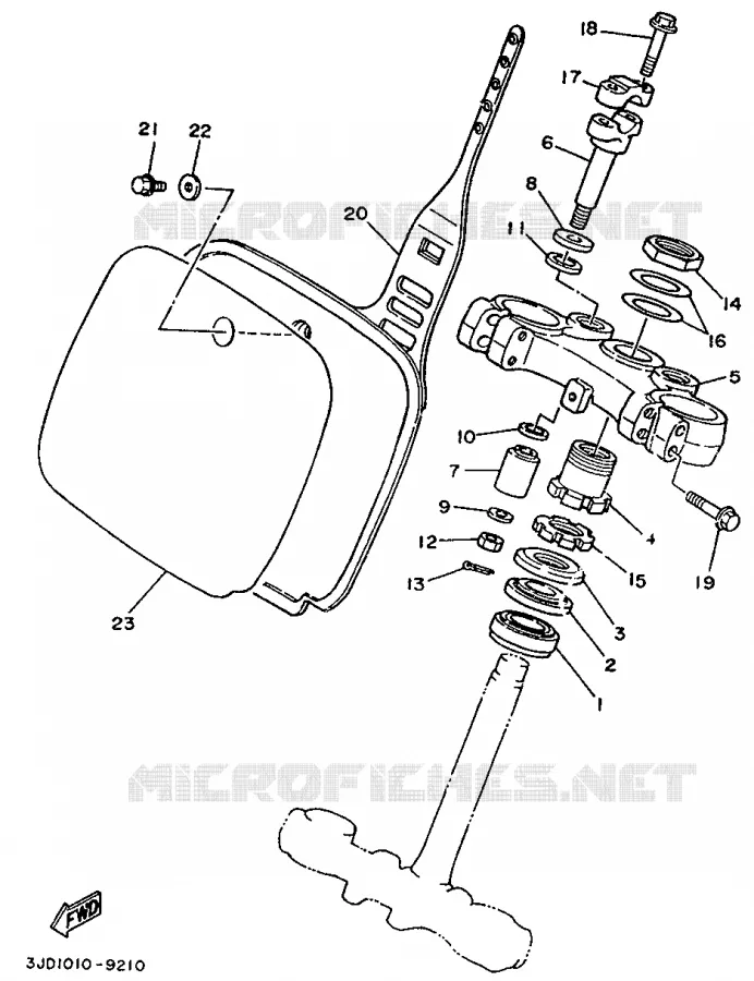 DIRECTION Yamaha MOTO 125 1989 YZ  YZ125