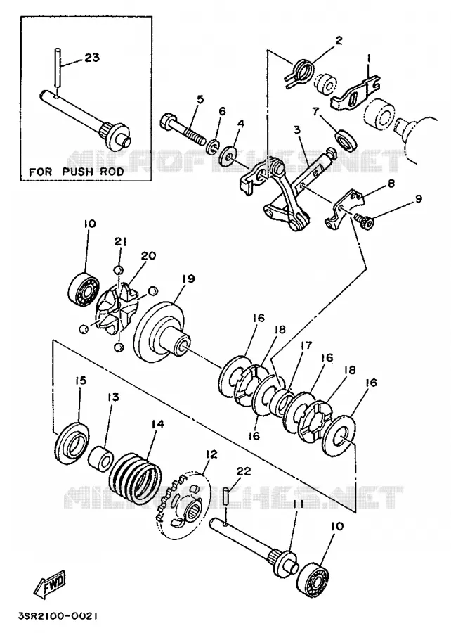 VALVE D'ECHAPPEMENT Yamaha MOTO 125 1992 YZ  YZ125