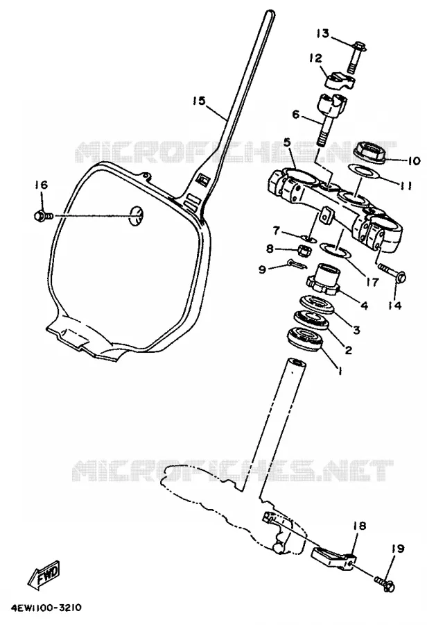 DIRECTION Yamaha MOTO 125 1993 YZ  YZ125