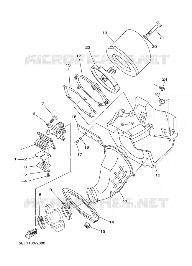 ADMISSION Yamaha MOTO 125 2000 YZ  YZ125