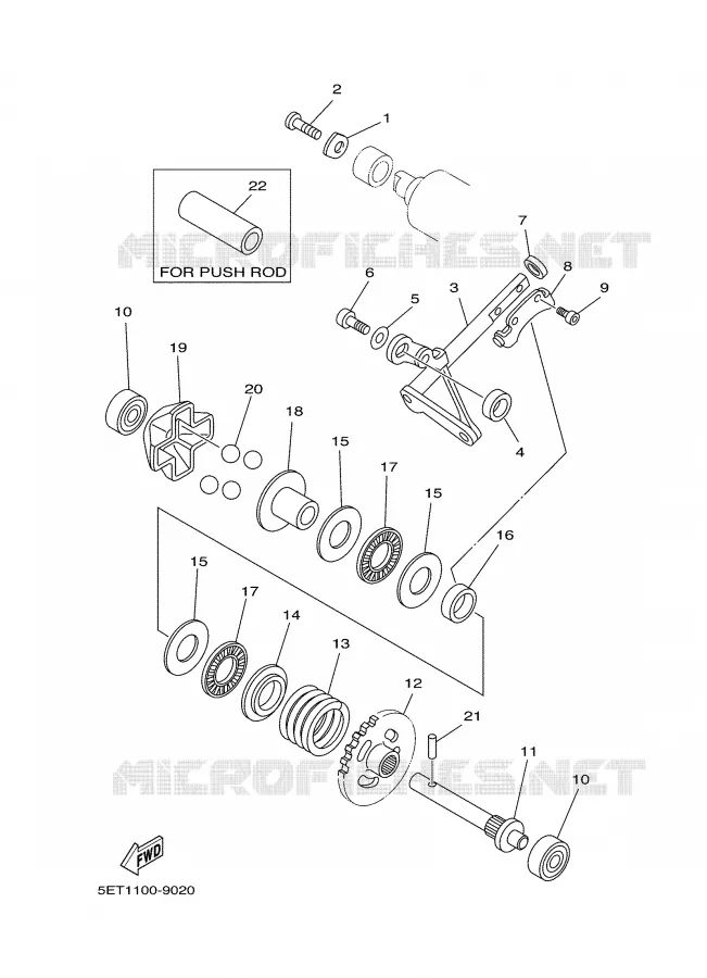 VALVE D'ECHAPPEMENT Yamaha MOTO 125 2000 YZ  YZ125