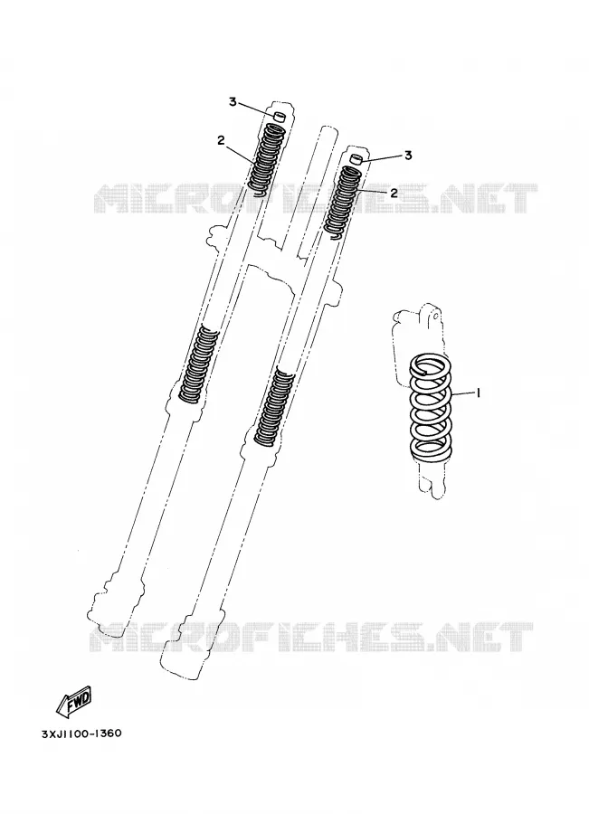 PIÈCES OPTIONNELLES - PARTIE CYCLE Yamaha MOTO 125 2000 YZ  YZ125