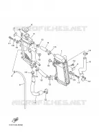 RADIATEUR / DURITES pour Yamaha YZ125 de 2005