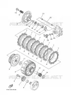 EMBRAYAGE DE DEMARREUR pour Yamaha YZ125 de 2005