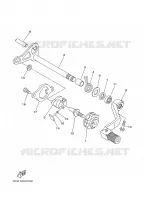 AXE DE SELECTEUR / PEDALE pour Yamaha YZ125 de 2005