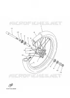 ROUE AVANT pour Yamaha YZ125 de 2005