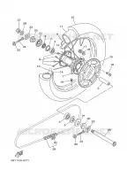 ROUE ARRIERE pour Yamaha YZ125 de 2005